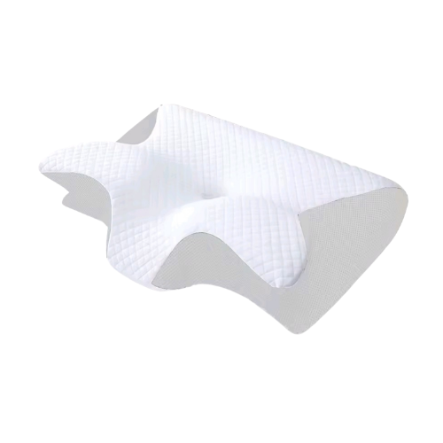 כרית פרפר ארגונומית memory foam לשינה על הצד הגב והבטן