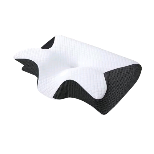כרית פרפר ארגונומית memory foam לשינה על הצד הגב והבטן